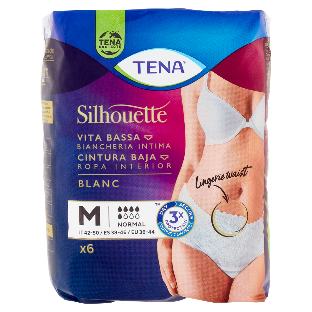 TENA SILHOUETTE BLANC NORMAL VITA BASSA M X6