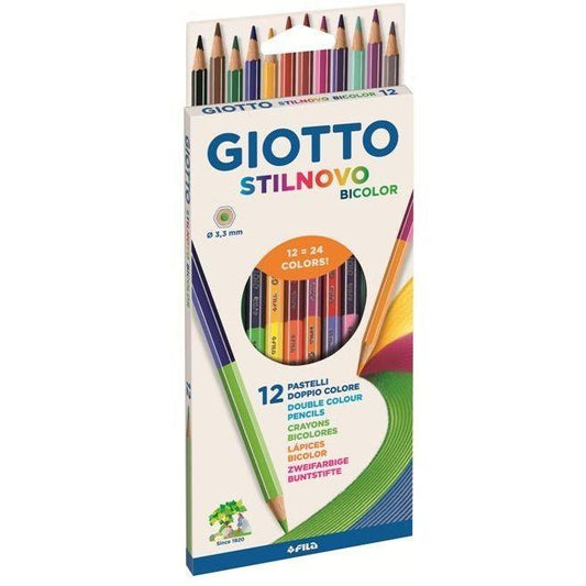 GIOTTO STILNOVO 12 MATITE COLORATE BICOLOR