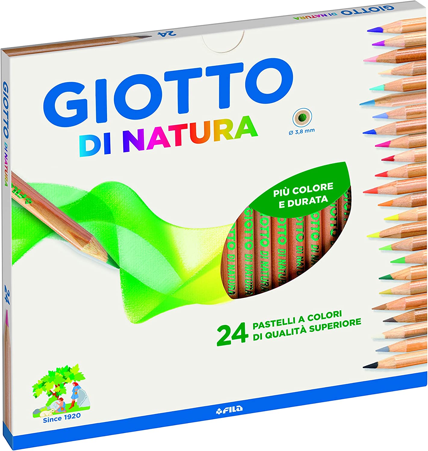 GIOTTO DI NATURA 24 PASTELLI COLORATI