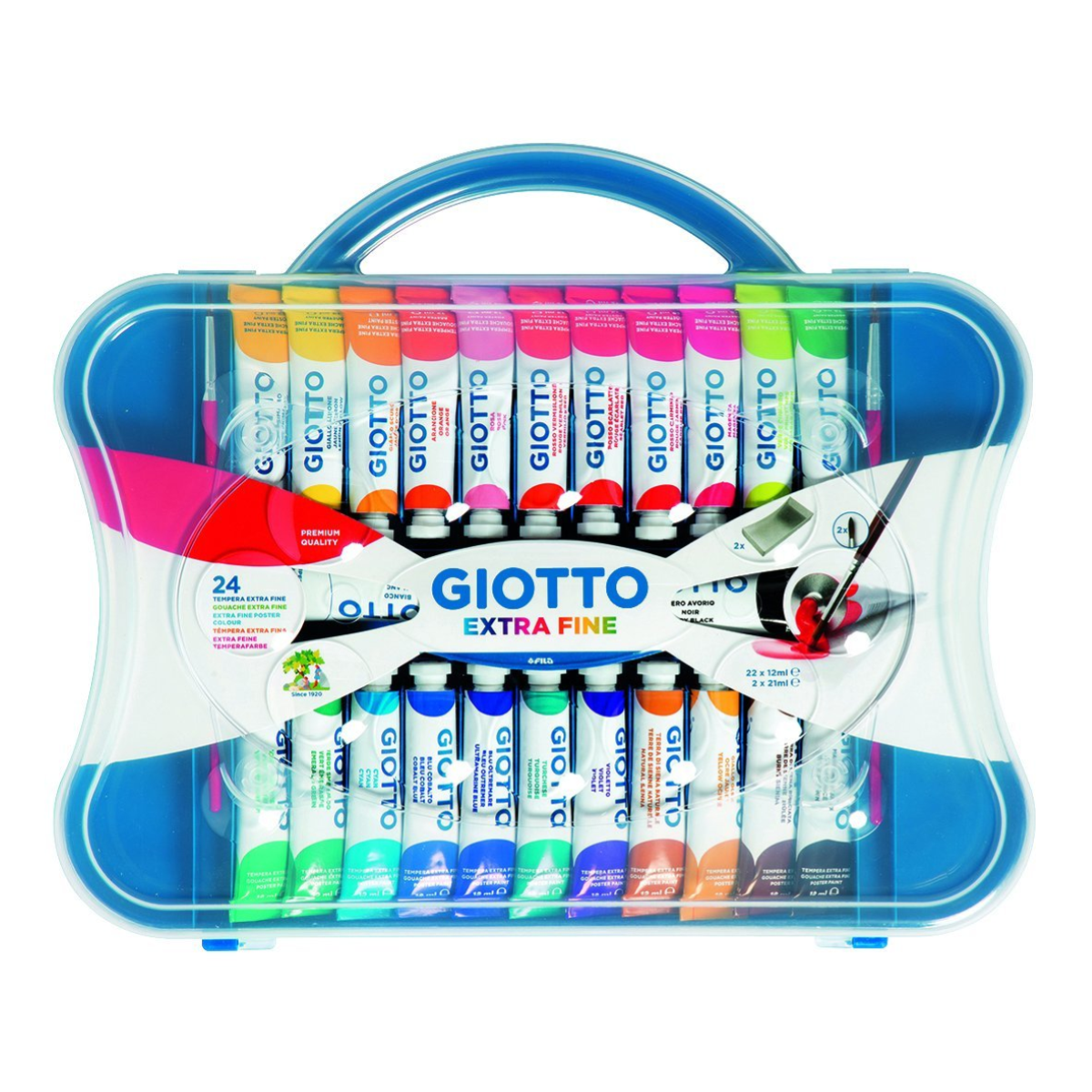 GIOTTO 22 TEMPERE EXTRA FINE TUBO 12ML+ 2X21ML