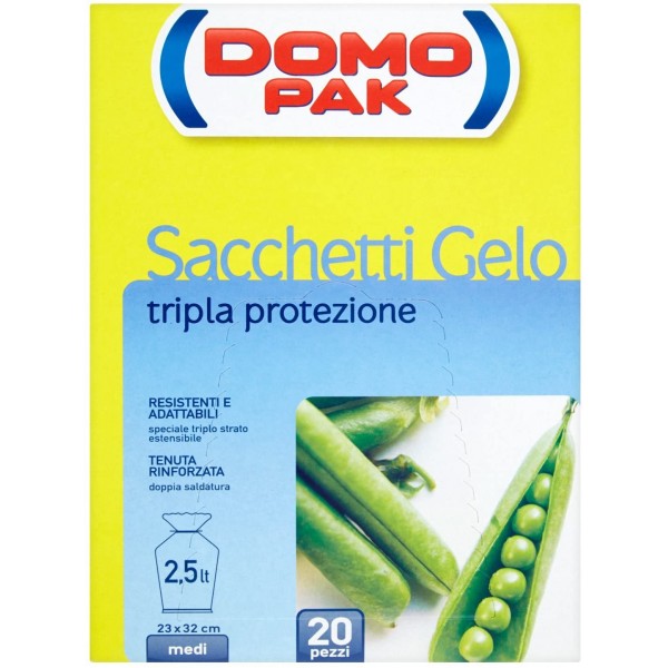 DOMOPAK SACCHETTI GELO 2,5LT 23X32 MEDI 20PZ