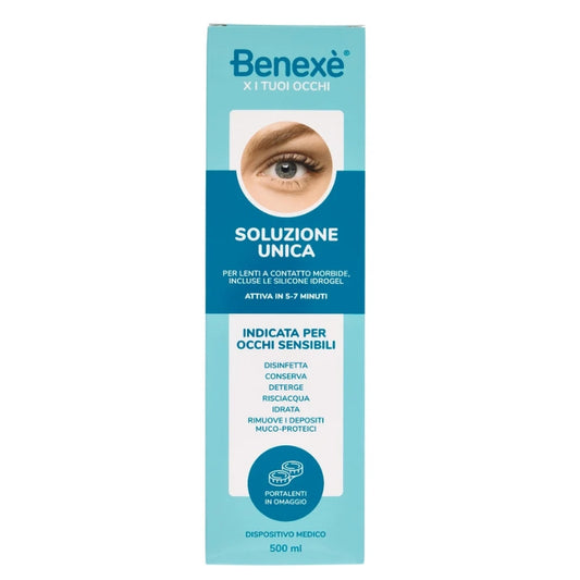 BENEXE' SOLUZIONE UNICA LENTI A CONTATTO 500ML PORTALENTI IN OMAGGIO