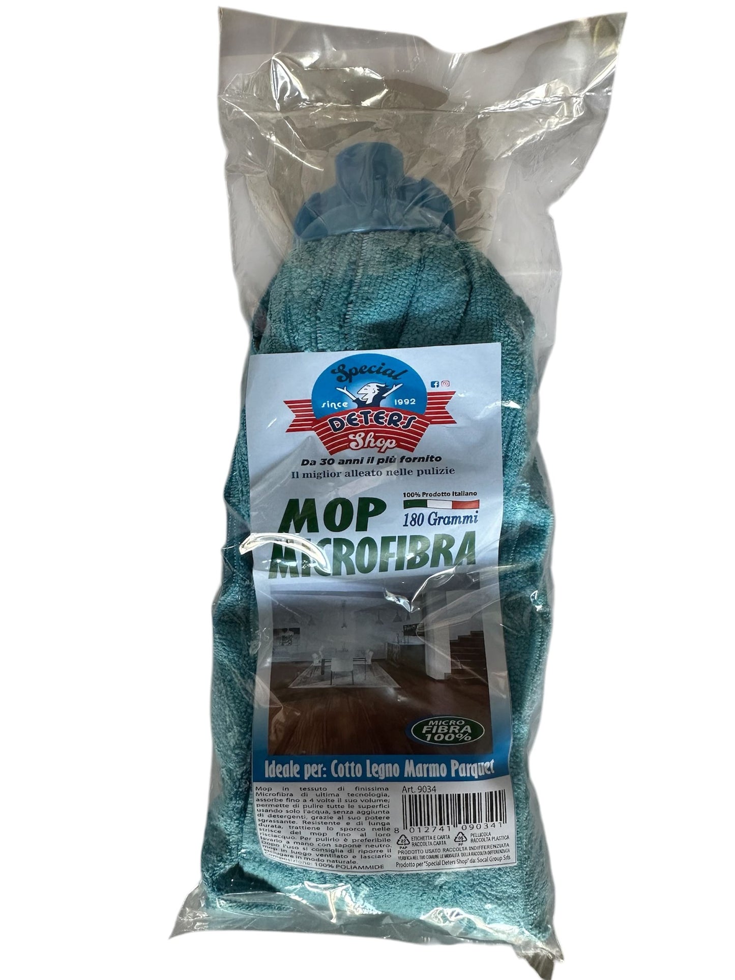 SDS MOP MICROFIBRA 180 GRAMMI COLORI ASSORTITI