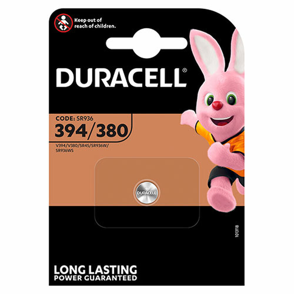 DURACELL LONG LASTING POWER CODE: 394/380 SR936 V394/V380/SR45/SR936W 1,5V 1PZ