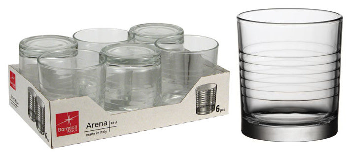 BORMIOLI BICCHIERE ACQUA ARENA 24CL X6