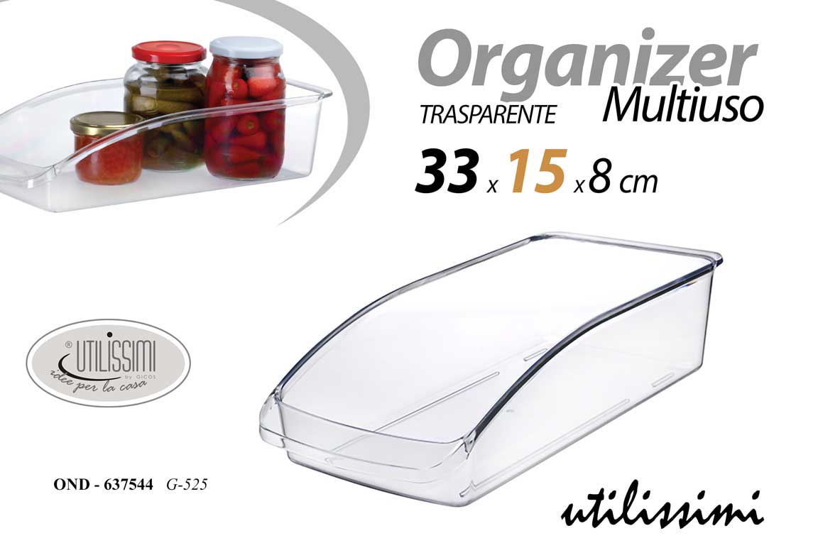 GICOS ORGANIZER MULTIUSO TRASPARENTE CM.33X15X8 OND-637544