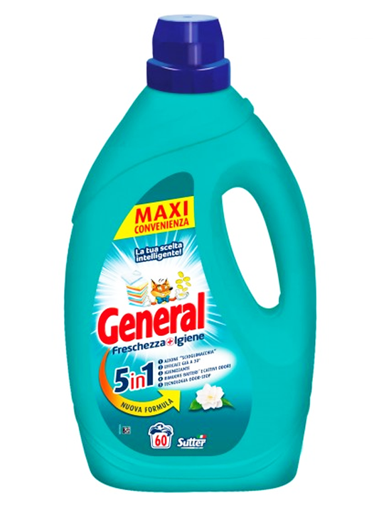 GENERAL LAVATRICE LIQUIDO 60LAV. 2,4L 5IN1 ACTIVE FRESCHEZZA+IGIENE
