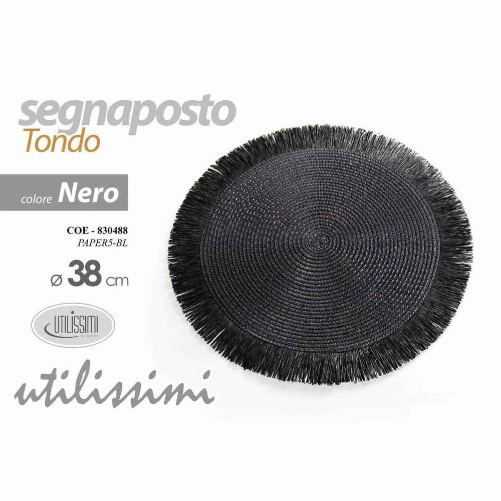 GICOS SEGNAPOSTO TONDO 38CM NERO