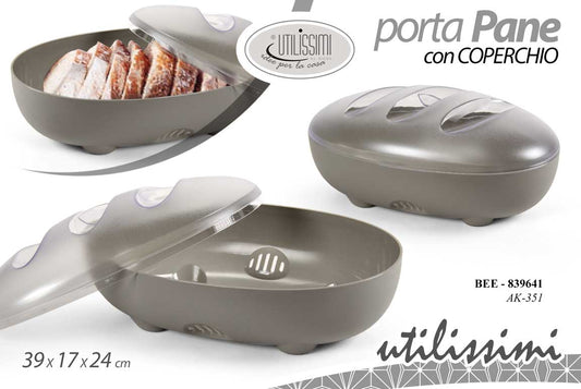 GICOS PORTAPANE CON COPERCHIO IN PLASTICA CM.39X17X24