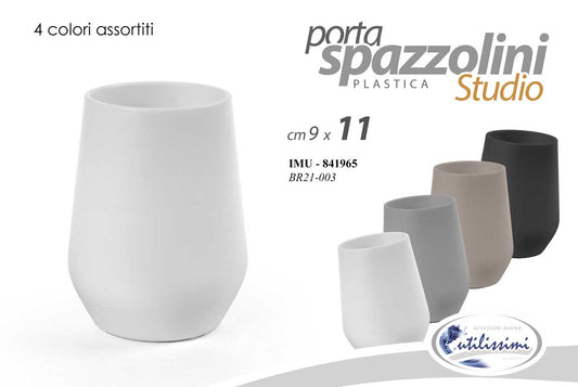 GICOS PORTASPAZZOLINI PLASTICA STUDIO CM.9X11 COLORI ASSORTITI