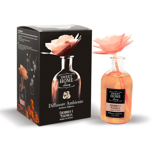 SWEET HOME LUXURY DIFFUSORE AMBIENTE ROSA 250ML COCOBOLO E MAGNOLIA