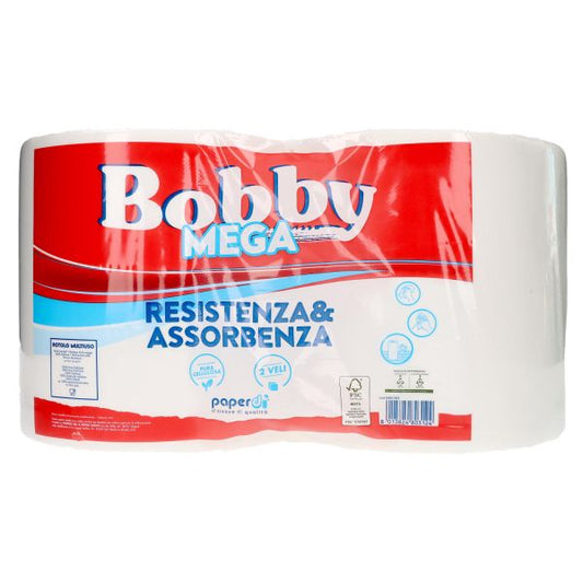 PAPERDI' BOBBY MEGA BOBINA PURA CELLULOSA X2