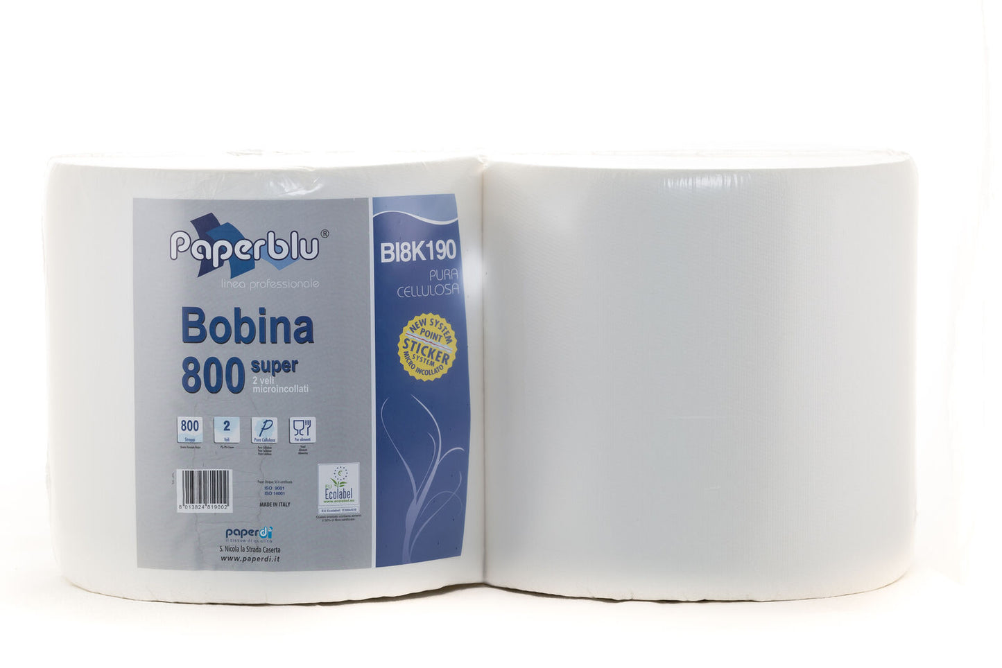 PAPERDI' PAPERBLU BOBINA 800 SUPER 2 VELI MICROINCOLLATI X2
