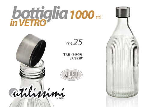 GICOS BOTTIGLIA IN VETRO 1L CM.25 TRR-919091