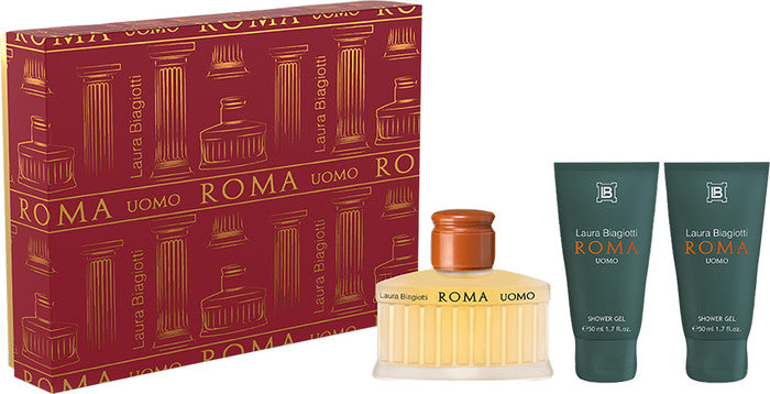 LAURA BIAGIOTTI ROMA UOMO CONFEZIONE EDT 75ML+ 2 SHOWER GEL 50ML