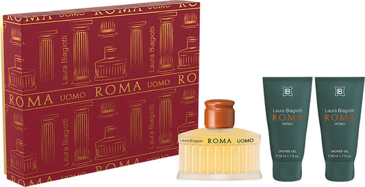 LAURA BIAGIOTTI ROMA UOMO CONFEZIONE EDT 75ML+ 2 SHOWER GEL 50ML