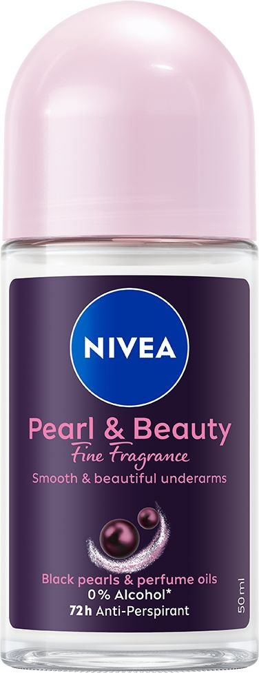 NIVEA DEO ROLL-ON 50ML PEARL & BEAUTY FINE FRAGRANCE DERMA ACTIVE 72H