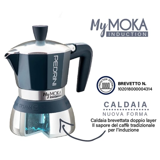 PEDRINI CAFFETTIERA MY MOKA INDUCTION 2 TAZZE