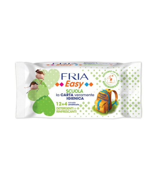 FRIA EASY SCUOLA CARTA IGIENICA UMIDIFICATA X12+4