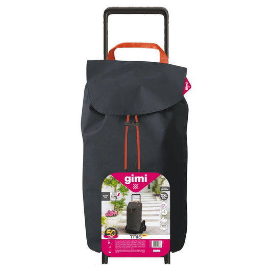 GIMI CARRELLO SPESA TRIS XXL 52LT GRIGIO