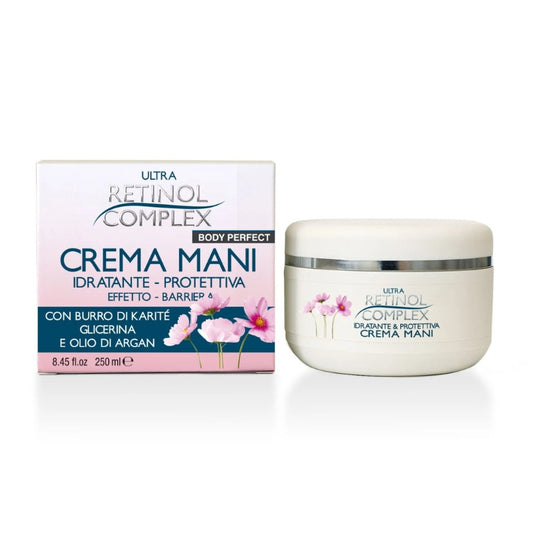 ULTRA RETINOL COMPLEX BODY PERFECT CREMA MANI 250ML IDRATANTE - PROTETTIVA BURRO DI KARITE' GLICERINA E OLIO D'ARGAN