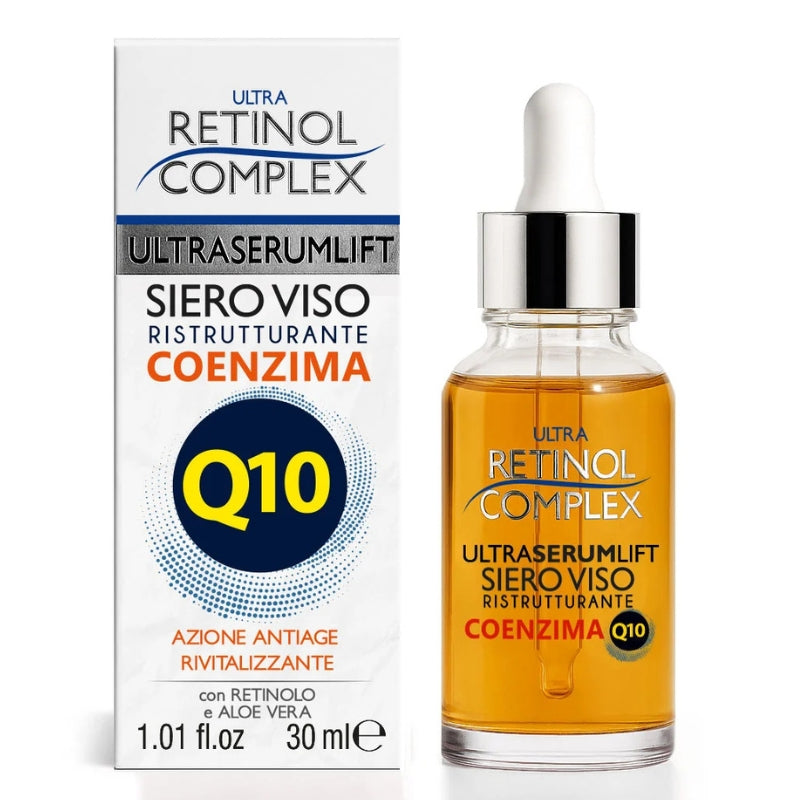 ULTRA RETINOL COMPLEX ULTRA SERUM LIFT SIERO VISO RISTRUTTURANTE COENZIMA Q10 30ML AZIONE ANTIAGE RIVITALIZZANTE