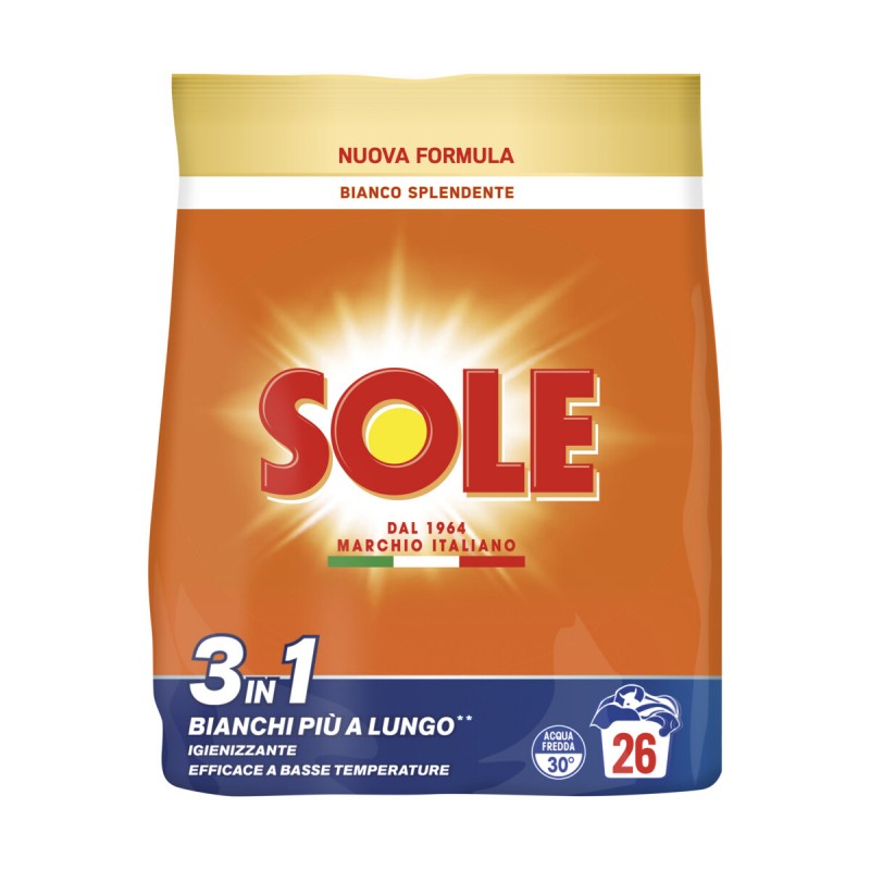SOLE POLVERE RICARICA BIANCO SPLENDENTE 3IN1 26 MISURINI 1,3KG