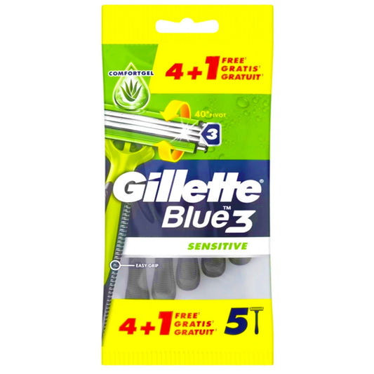 GILLETTE RASOIO BLUE 3 SENSITIVE X4+1