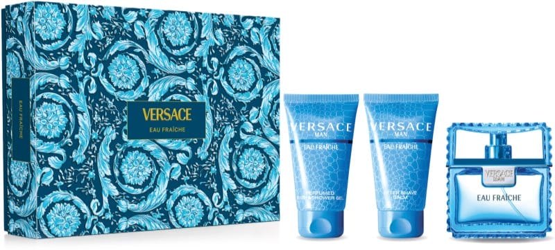 VERSACE MAN EAU FRAICHE CONFEZIONE EDT 50ML + SHOWER GEL 50ML + AFTER SHAVE BALM 50ML