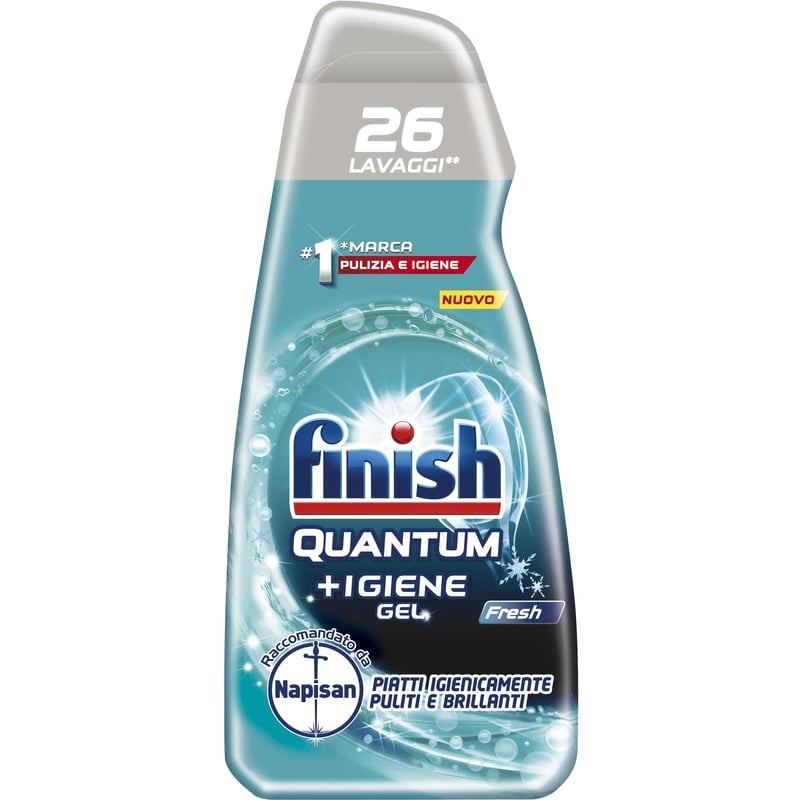 FINISH QUANTUM + IGIENE GEL 560ML 26 LAVAGGI FRESH