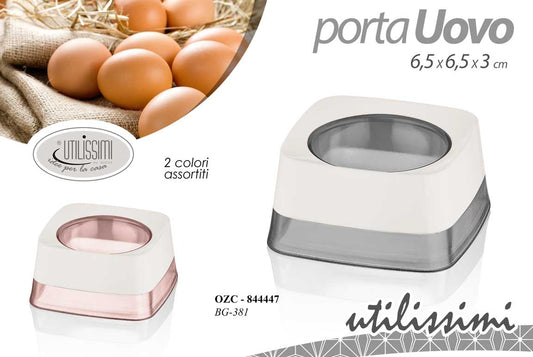 GICOS PORTA UOVO CM.6,5X6,5X3 2 COLORI ASSORTITI