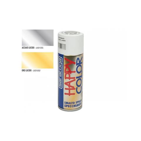SARATOGA SMALTO SPRAY SPECCHIANTE ACCIAIO LUCIDO 400ML