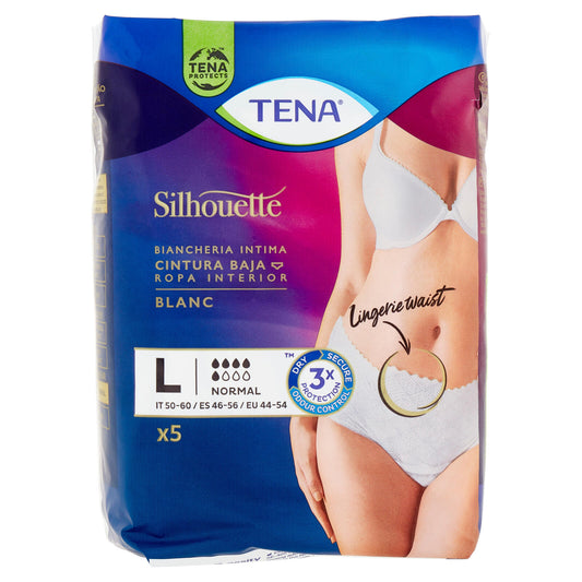 TENA SILHOUETTE BLANC NORMAL VITA BASSA L X5