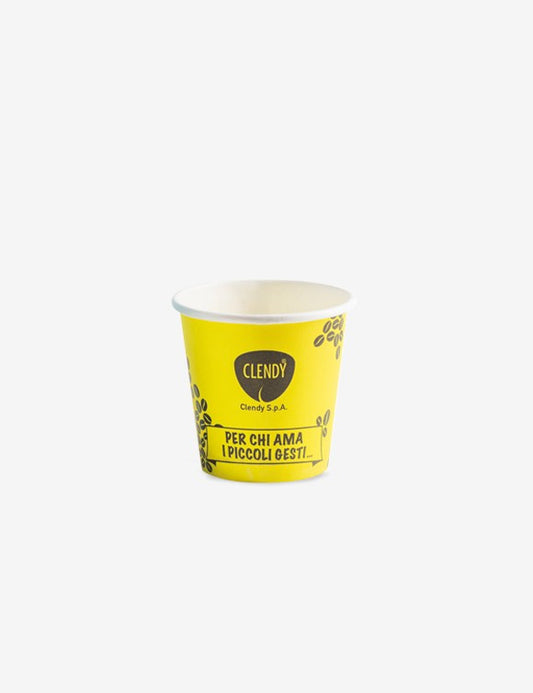 CLENDY BIO BICCHIERINI CARTA 75ML 2,5oz 50PZ GIALLO