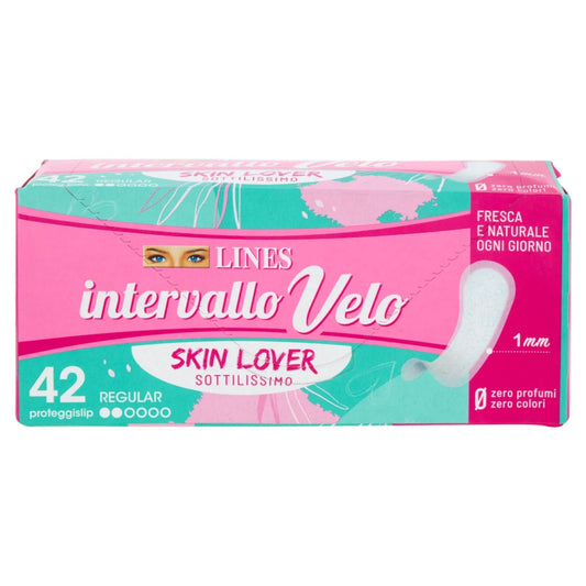 LINES INTERVALLO VELO PROTEGGISLIP 42PZ SKIN LOVER SOTTILISSIMO REGULAR