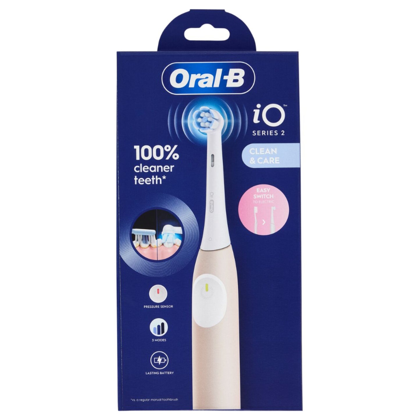 ORAL-B SPAZZOLINO ELETTRICO IO SERIES 2 CLEAN & CARE ROSA