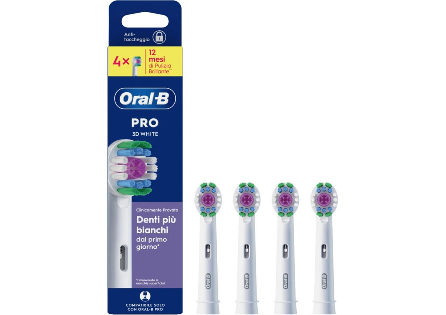 ORAL-B REFILL PRO 3D WHITE X4
