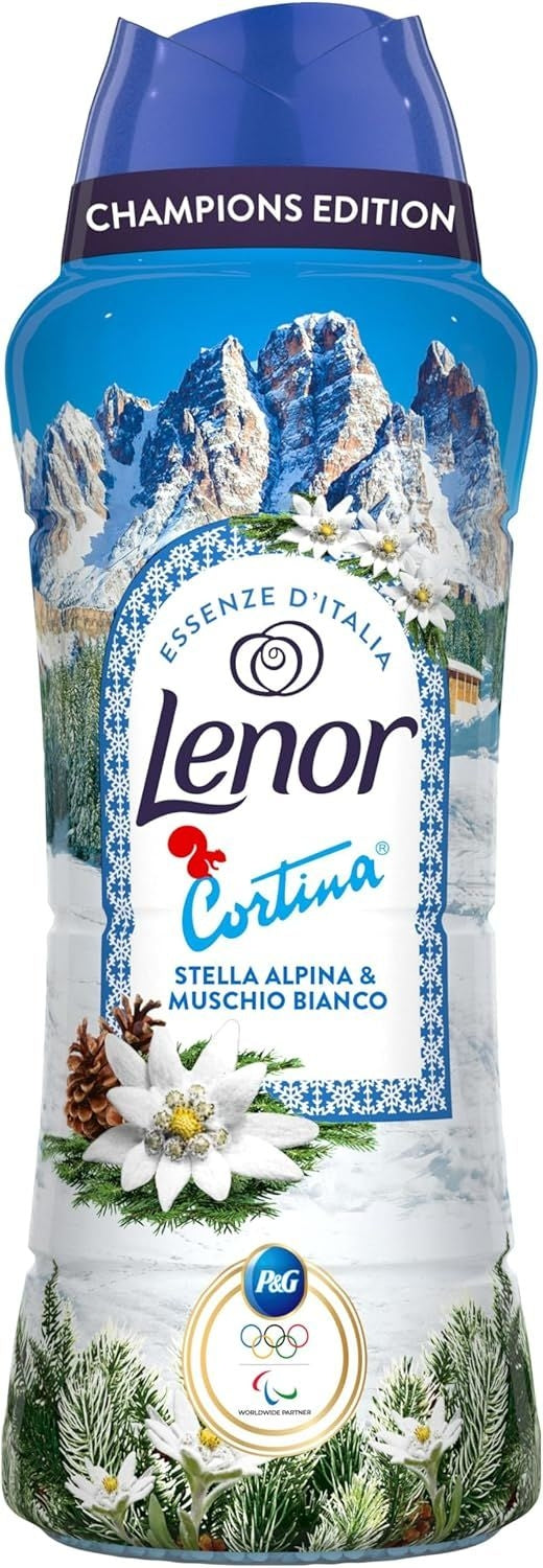 LENOR PROFUMO BUCATO PERLE 495G CORTINA STELLA ALPINA & MUSCHIO BIANCO