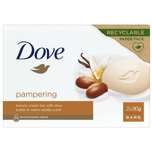 DOVE SAPONE 2X90G 3IN1 PAMPERING BUTTER & WARM VANILLA SCENT