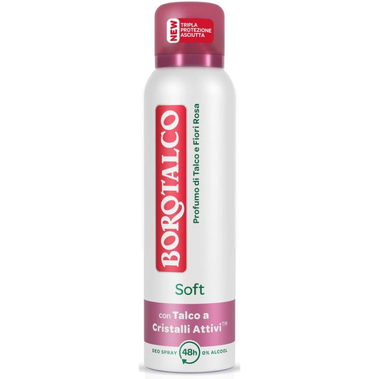 BOROTALCO DEO SPRAY 150ML SOFT TALCO E FIORI ROSA