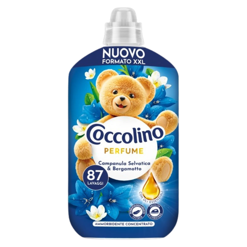 COCCOLINO AMMORBIDENTE CONCENTRATO XXL 1,827L 87LAV. PERFUME CAMPANULA SELVATICA & BERGAMOTTO