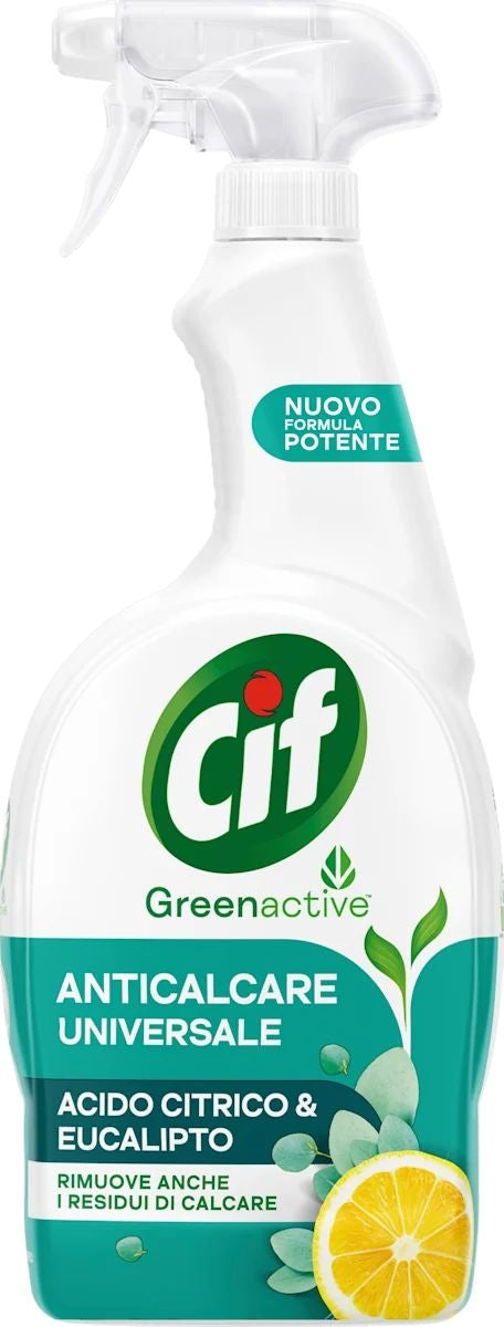 CIF GREEN ACTIVE SPRAY 650ML ANTICALCARE UNIVERSALE ACIDO CITRICO & EUCALIPTO