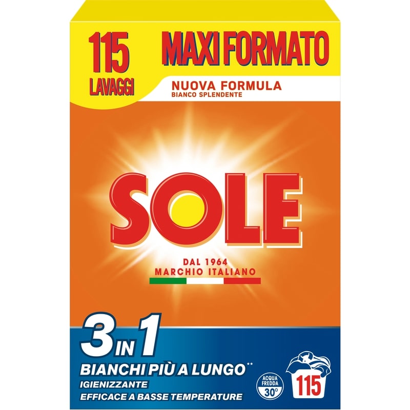 SOLE POLVERE BIANCO SPLENDENTE 3IN1 115 MISURINI 5,75KG