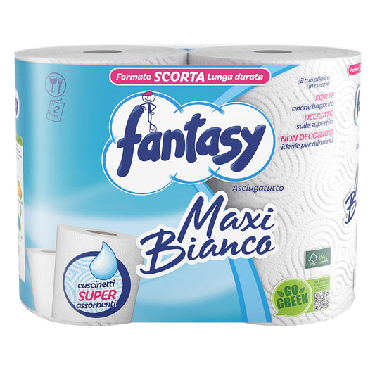 FANTASY ASCIUGATUTTO MAXI BIANCO 2 VELI 2 ROTOLI