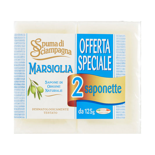 SPUMA DI SCIAMPAGNA SAPONE 2X125G MARSIGLIA