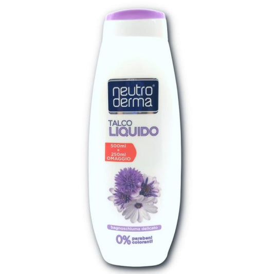 NEUTRODERMA BAGNOSCHIUMA 750ML DELICATO TALCO LIQUIDO