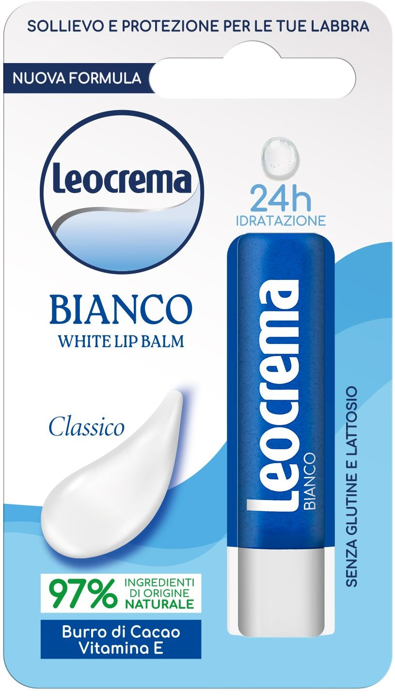 LEOCREMA BALSAMO LABBRA LIPSTICK 5,5ML BIANCO CLASSICO