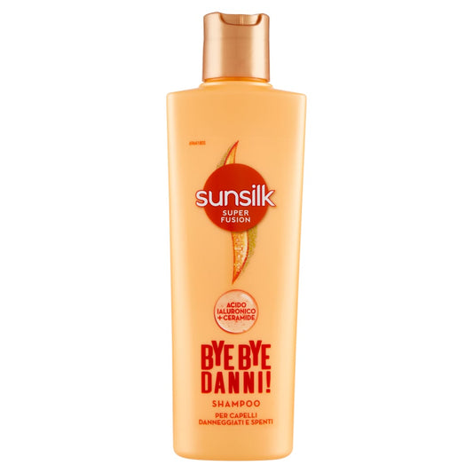 SUNSILK SUPER FUSION SHAMPOO 250ML BYE BYE DANNI CAPELLI DANNEGGIATI E SPENTI