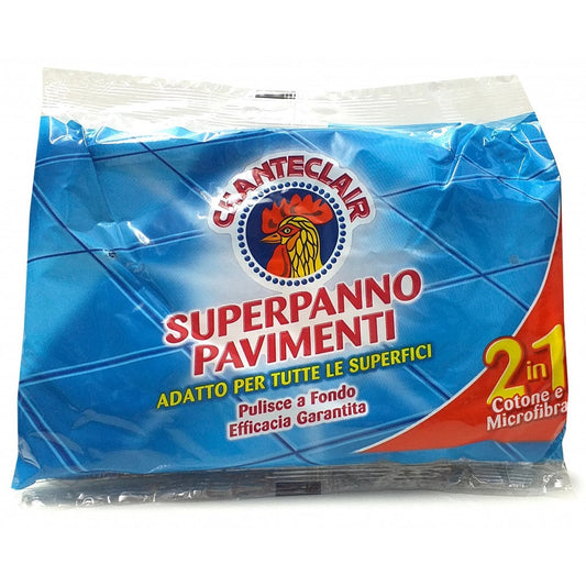 CHANTECLAIR SUPERPANNO PAVIMENTI 2IN1 COTONE E MICROFIBRA CM.45X50