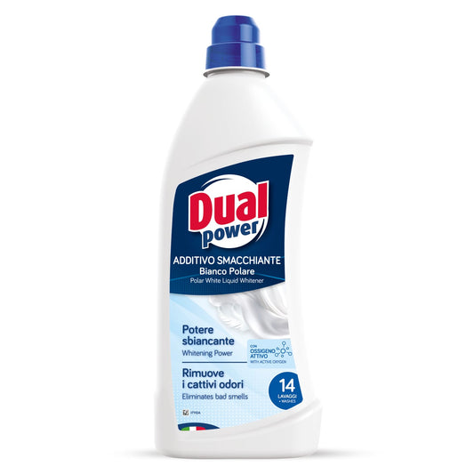 DUAL POWER ADDITIVO SMACCHIANTE BIANCO POLARE 14 LAVAGGI 980ML